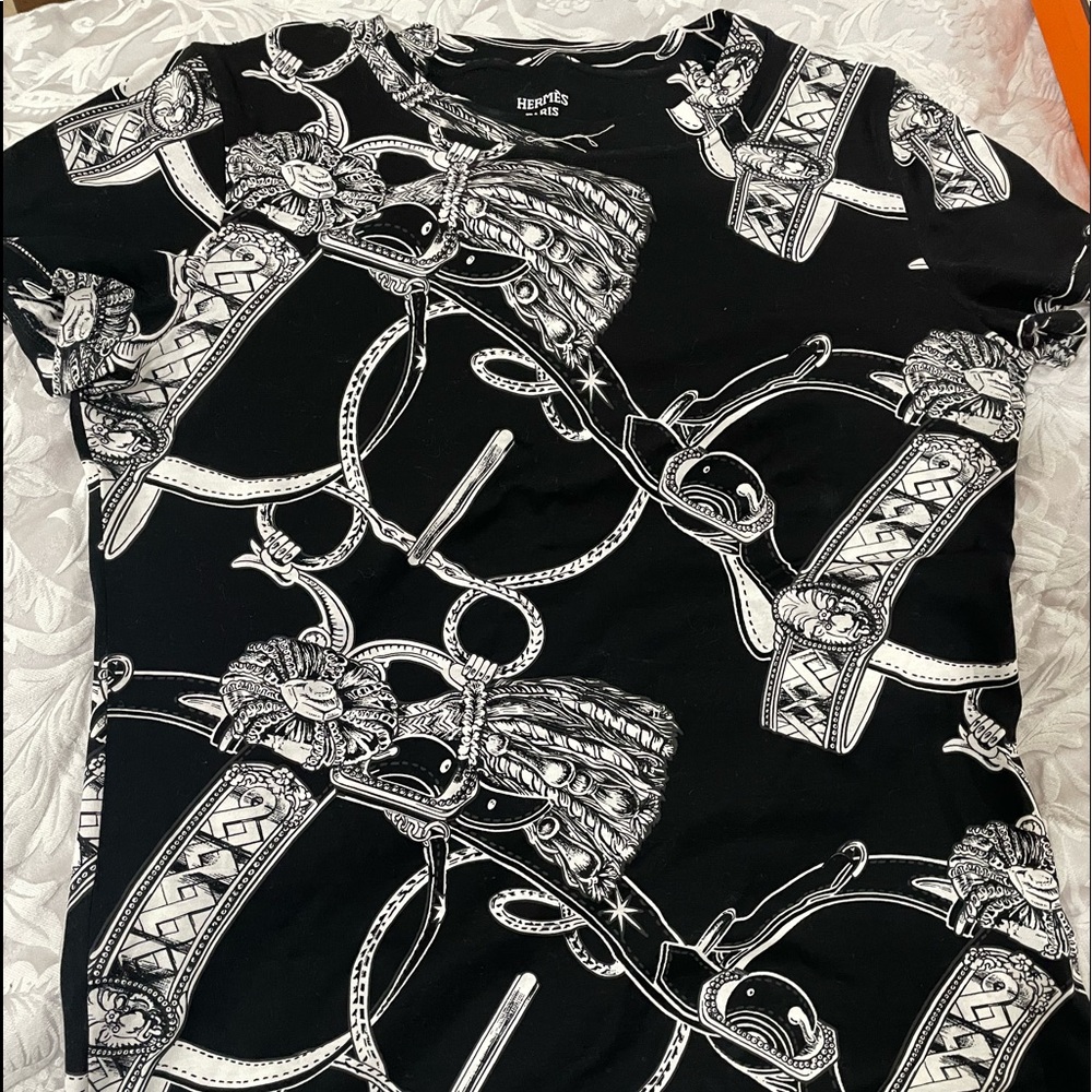 Authentic Hermes black shirt